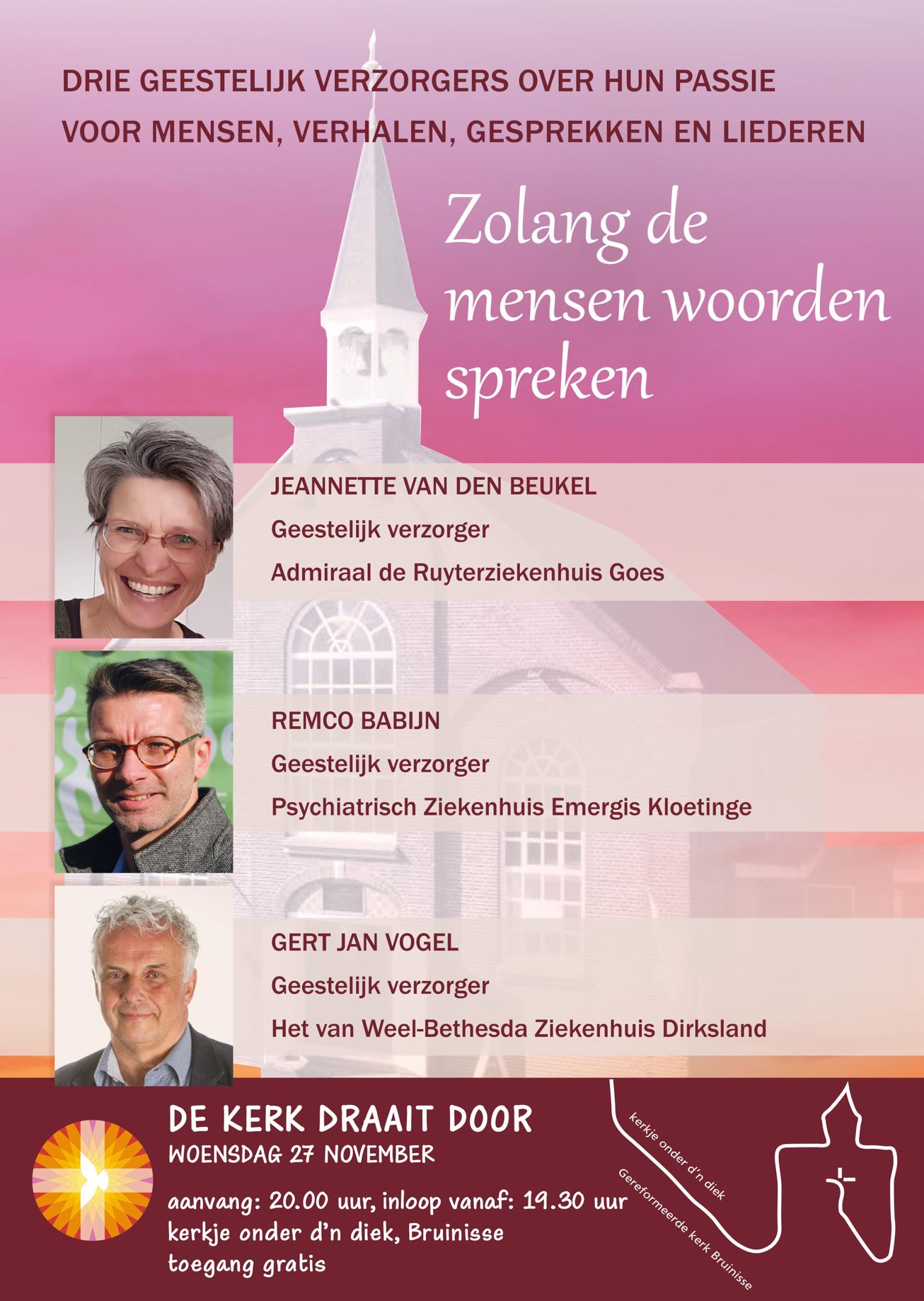 DE KERK IN ZORGINSTELLINGEN